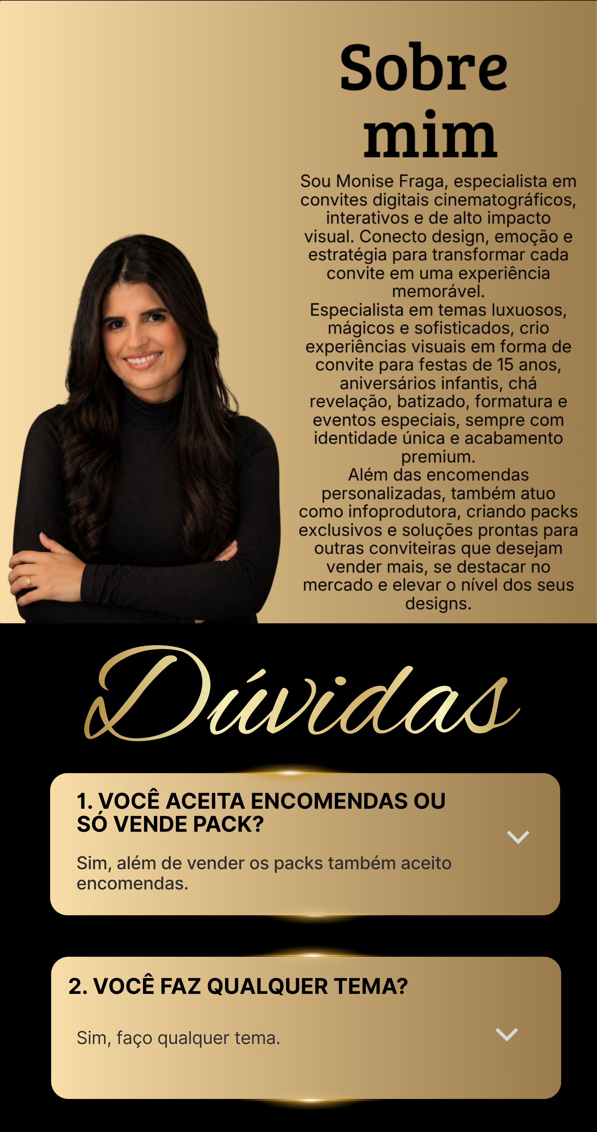 Sobre Monise Fraga e dúvidas frequentes